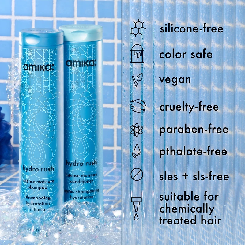 Shampoing hydratation intense avec acide hyaluronique Hydro Rush