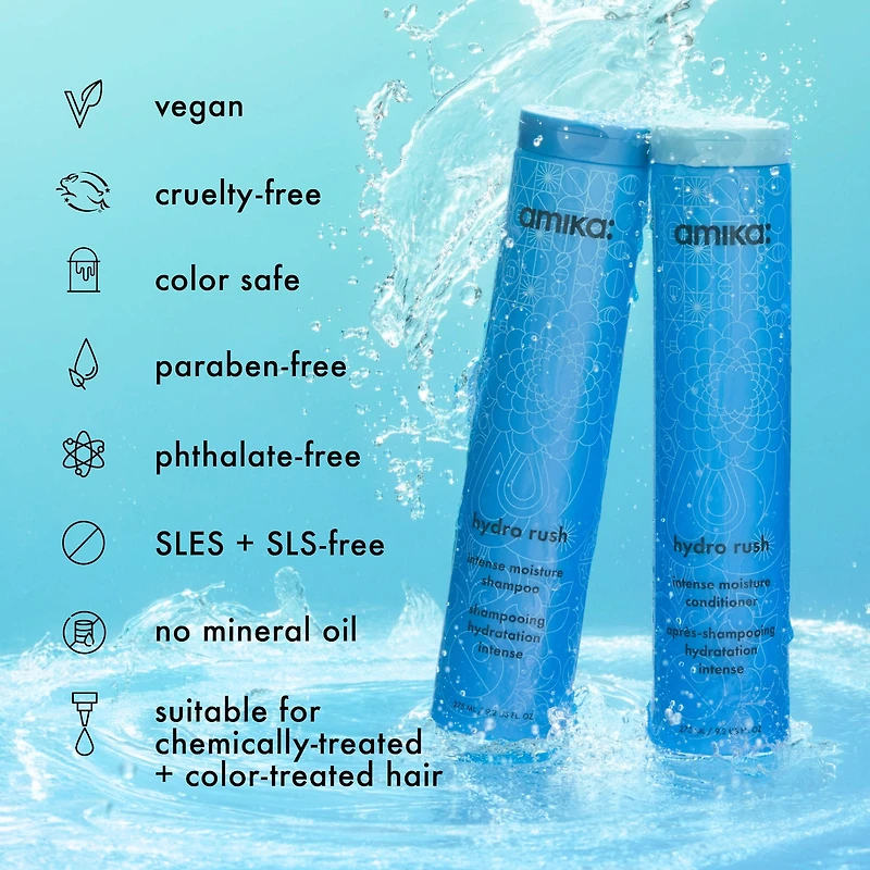 Shampoing hydratation intense avec acide hyaluronique Hydro Rush