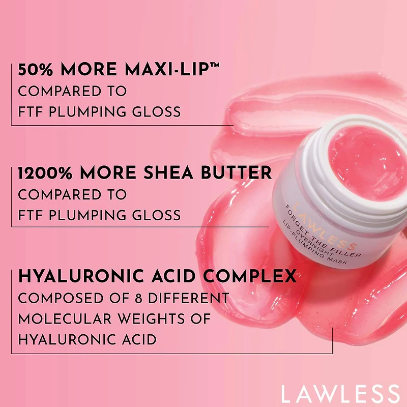 Oubliez le masque repulpant pour les lèvres de nuit Filler
