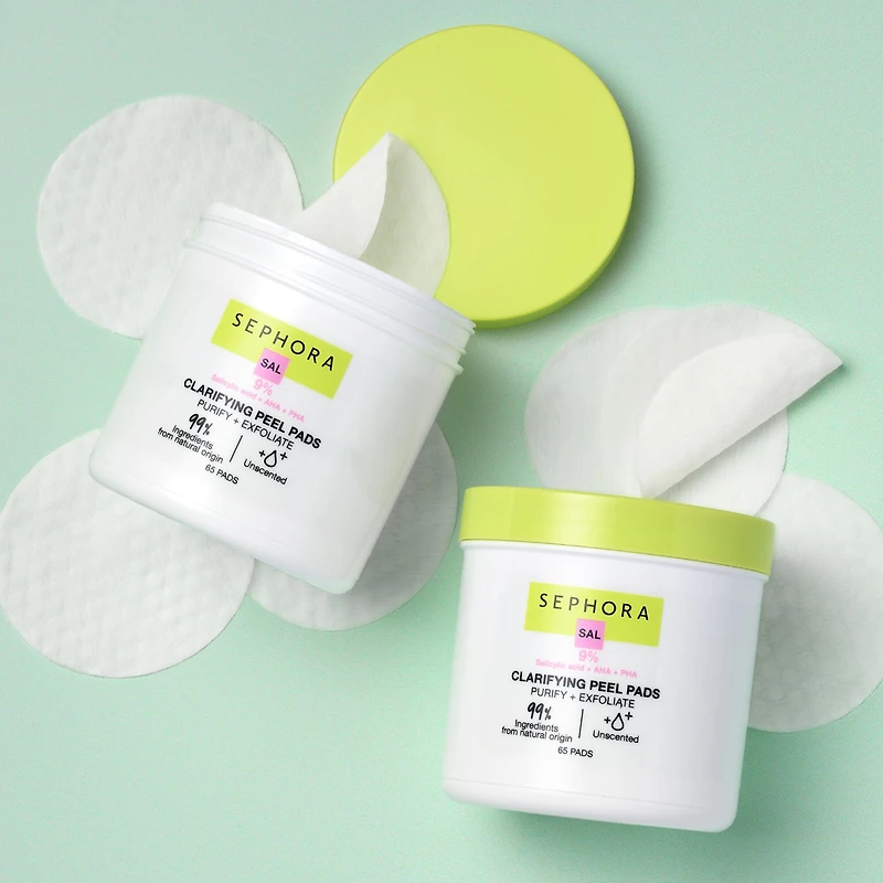 Tampons exfoliants purifiants à l’acide salicylique