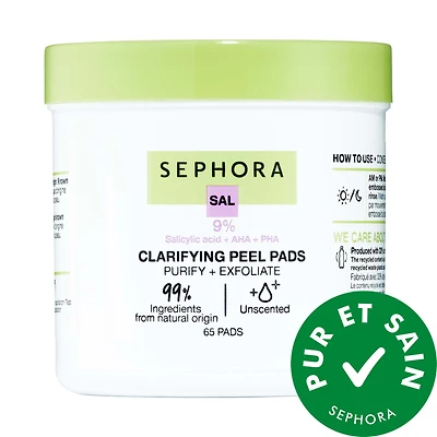 Tampons exfoliants purifiants à l’acide salicylique