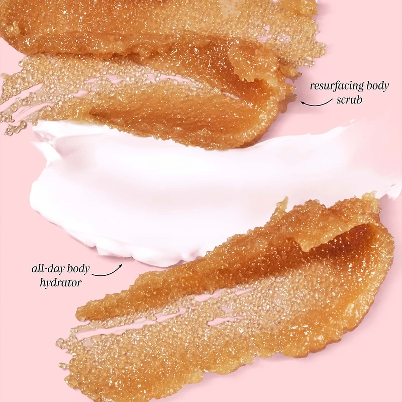 Exfoliant pour le corps au sucre avec AHA