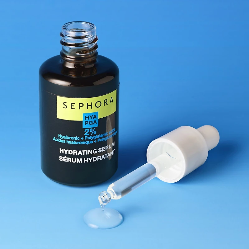 Sérum hydratant avec acide hyaluronique et polyglutamique
