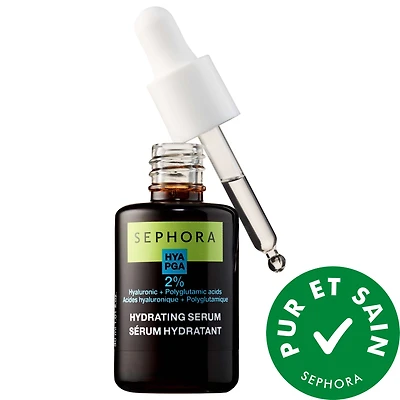 Sérum hydratant avec acide hyaluronique et polyglutamique