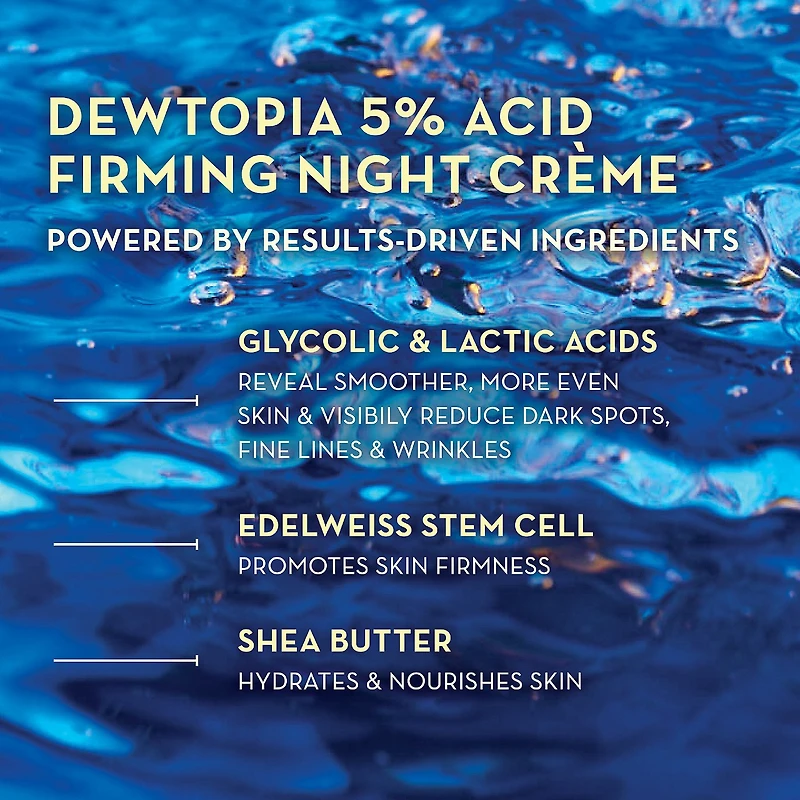 Dewtopia 5% AHA Firming Night Crème