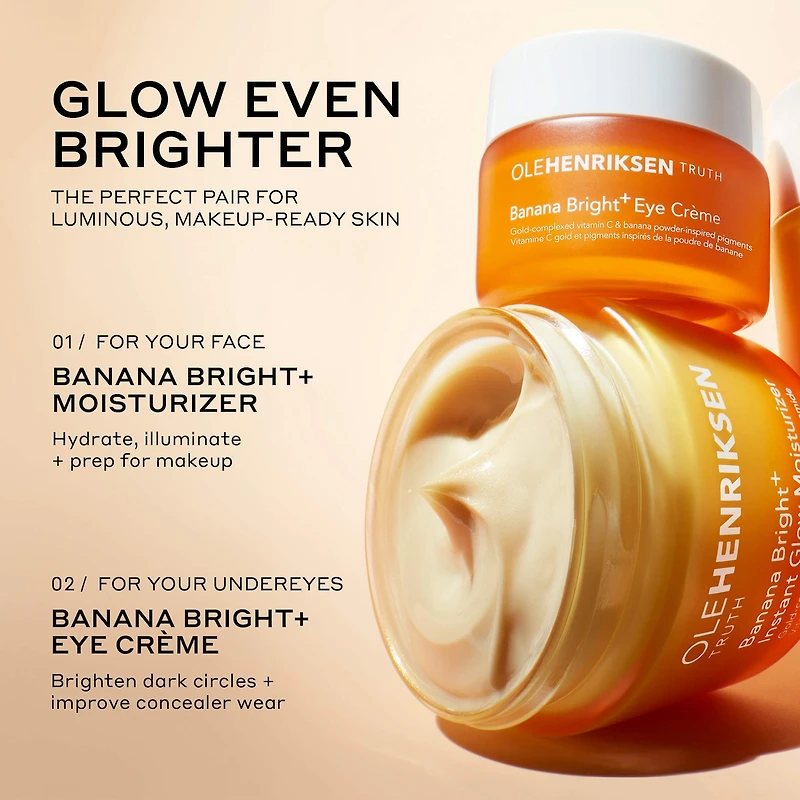 Crème contour des yeux à la vitamine C Banana Bright+ pour cernes