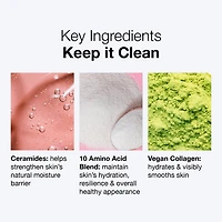 Gel nettoyant hydratant Keep It Clean avec céramides et 10 acides aminés 