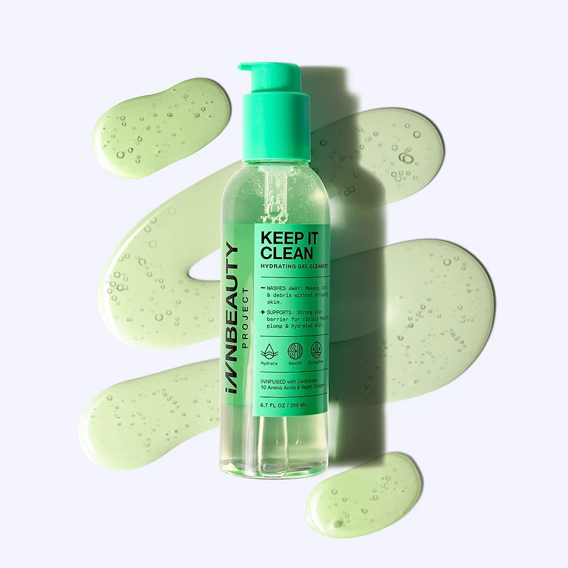Gel nettoyant hydratant Keep It Clean avec céramides et 10 acides aminés 