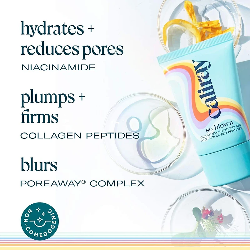 Base aux peptides de collagène minimisant les pores et hydratant So Blown avec niacinamide