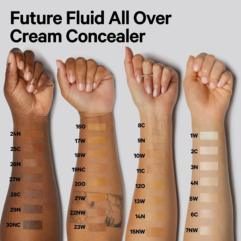 Anticernes hydratant crémeux longue tenue Future Fluid avec acide hyaluronique