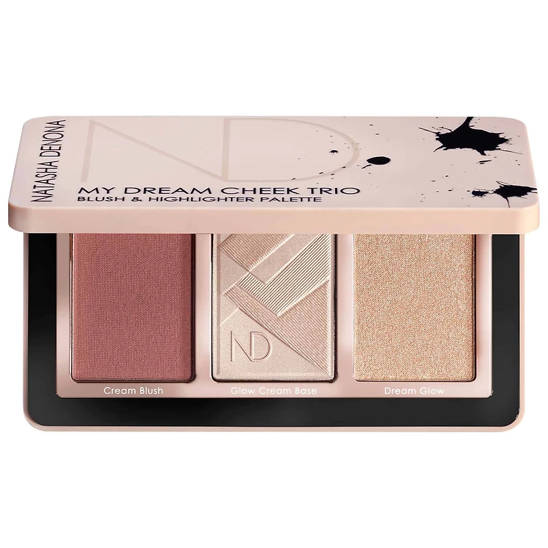 My Dream Cheek Trio - Cream Blush, Glow Cream Base and Glow Powder Highlighter