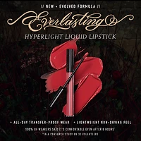 Rouge à lèvres liquide végane, anti-transfert et ultraléger Everlasting