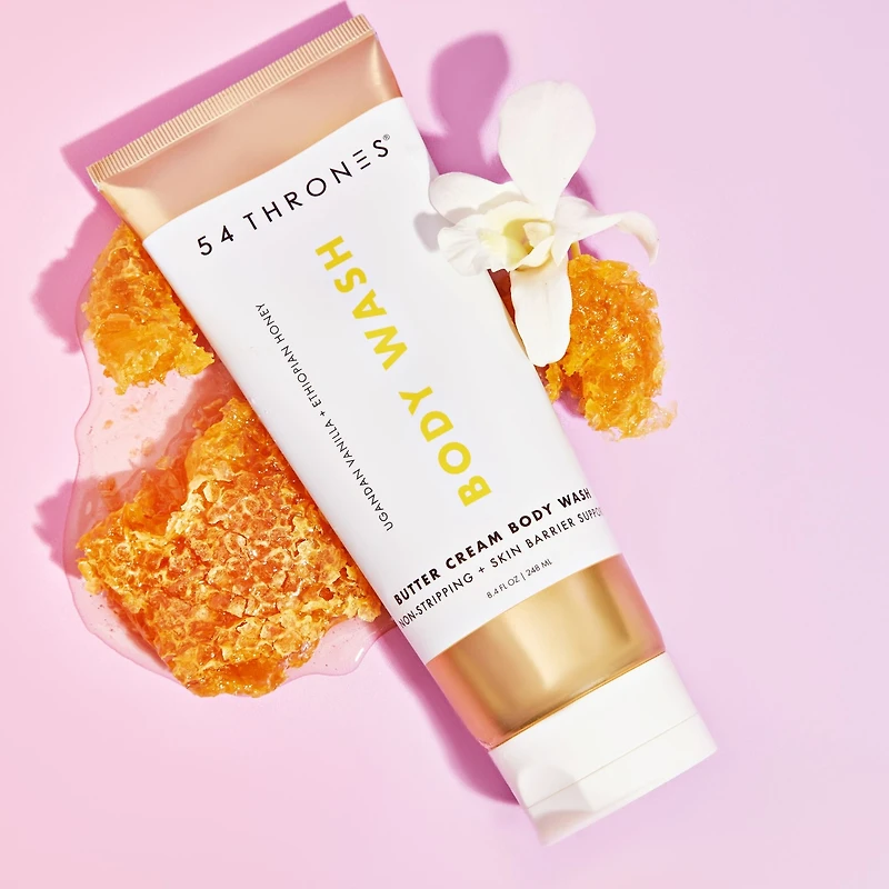 Moisturizing Butter Cream Body Wash - Non-Stripping with Shea Butter, Ceramides and Niacinamide