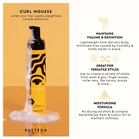 Mousse pour boucles et torsades