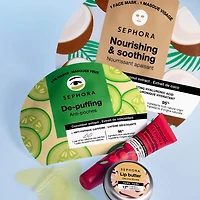Masques visage hydratants avec acide hyaluronique
