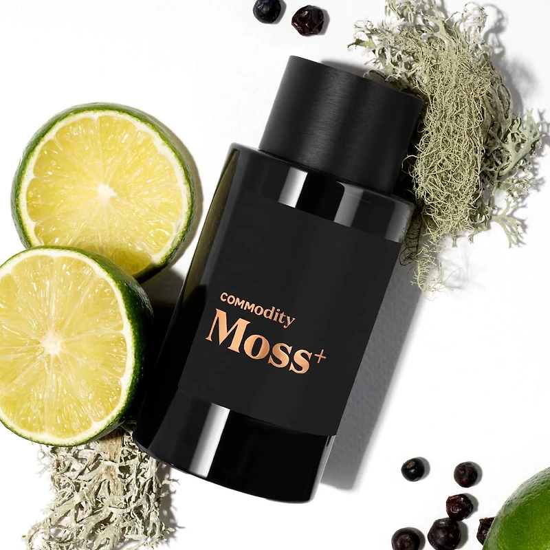 Eau de parfum Moss+ Bold avec mousse chêne et baie genévrier