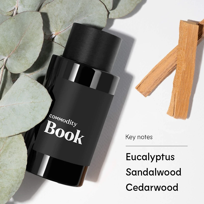 Eau de parfum Book Expressive avec bois santal et eucalyptus