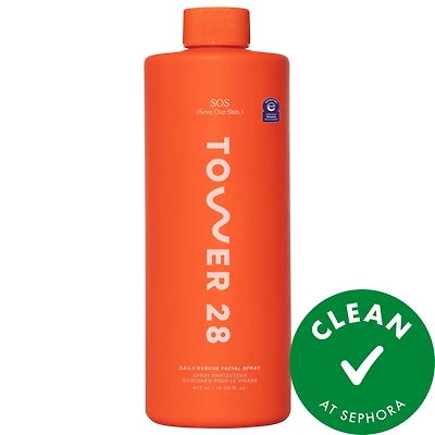 Tower 28 Beauty Jumbo SOS Daily Hypochlorous Acid Spray Refill for Breakouts & Redness 16 oz /480 mL Refill
