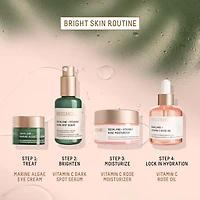 Hydratant illuminant à la rose avec vitamine C + squalane
