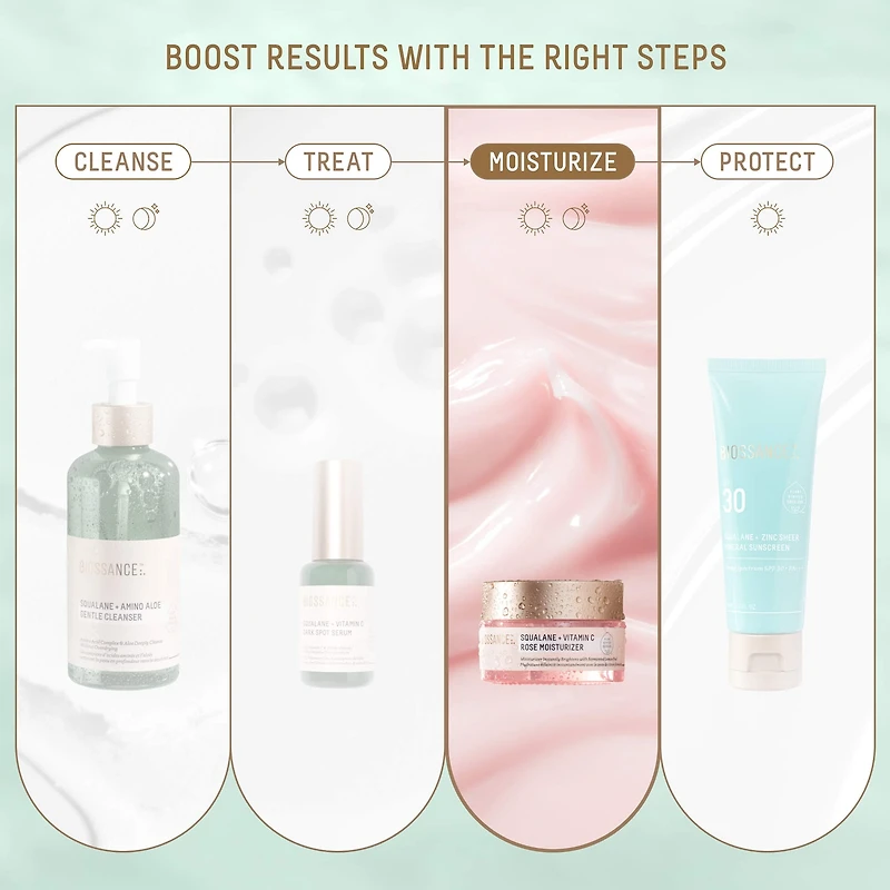 Vitamin C Rose Brightening Moisturizer + Squalane