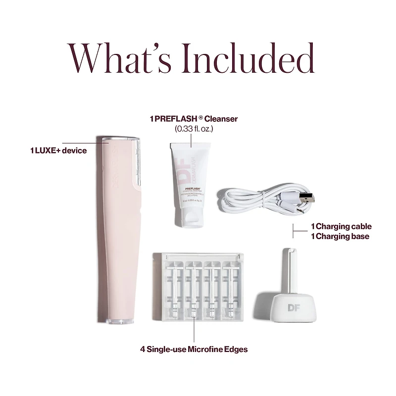 LUXE+ Advanced Sonic Dermaplaning + Peach Fuzz Removal
