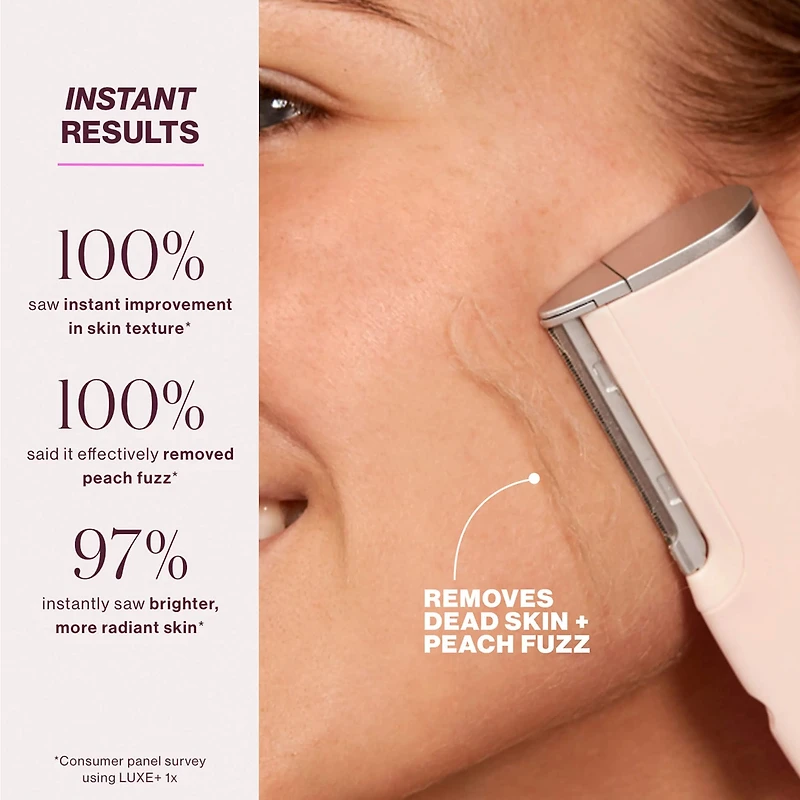 LUXE+ Advanced Sonic Dermaplaning + Peach Fuzz Removal
