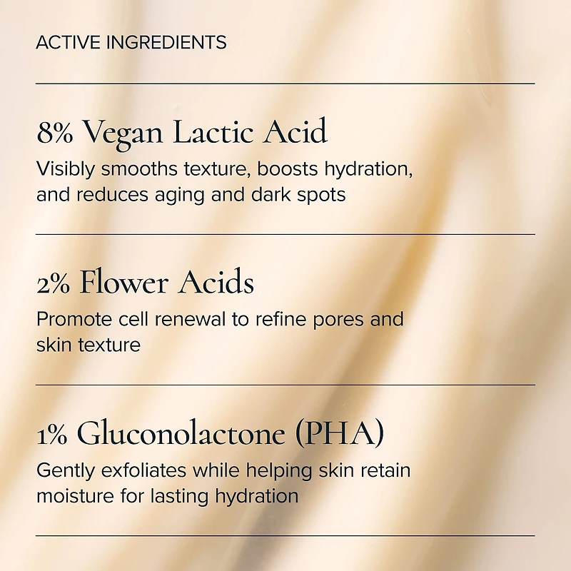 Flower Acid Algae Resurfacing Serum with 11% Lactic Acid + PHA