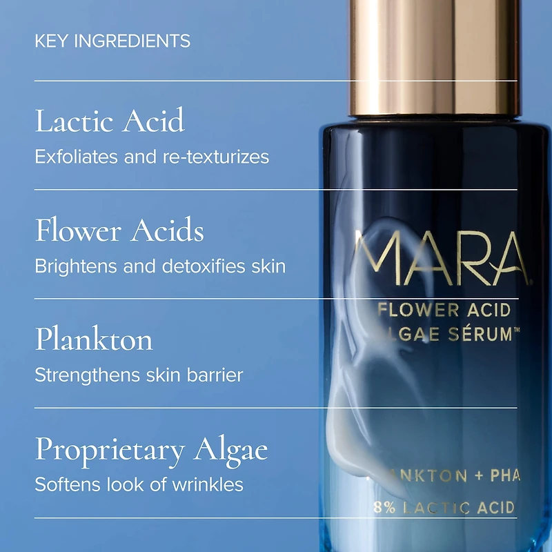 Flower Acid Algae Resurfacing Serum with 11% Lactic Acid + PHA