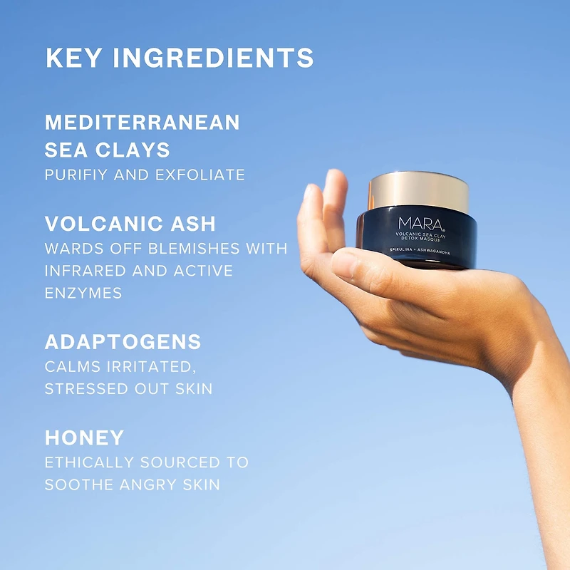 Pore Minimizing Volcanic Sea Clay Detox Mask For Dullness & Dryness