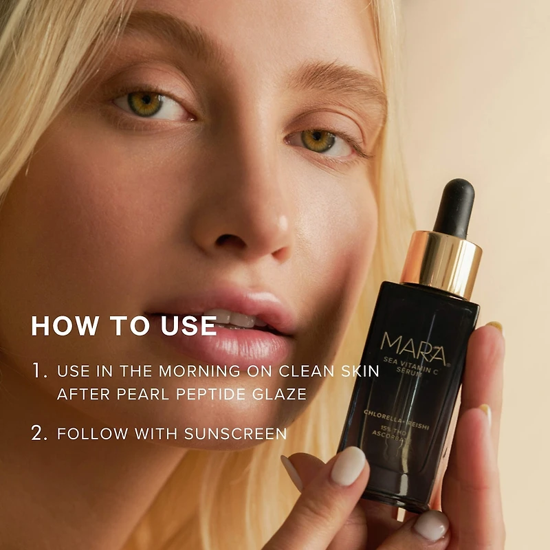 Sea Vitamin C Serum for Brightening Dark Spots & Redness with Algae