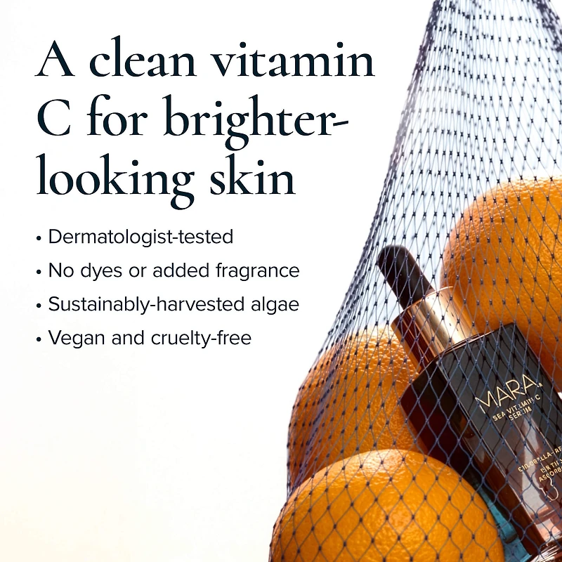 Sea Vitamin C Serum for Brightening Dark Spots & Redness with Algae