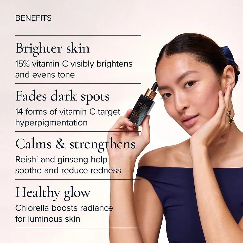 Sea Vitamin C Serum for Brightening Dark Spots & Redness with Algae