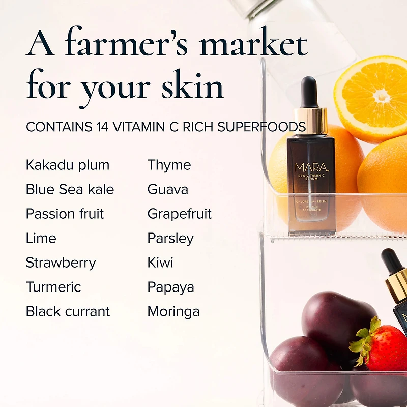 Sea Vitamin C Serum for Brightening Dark Spots & Redness with Algae