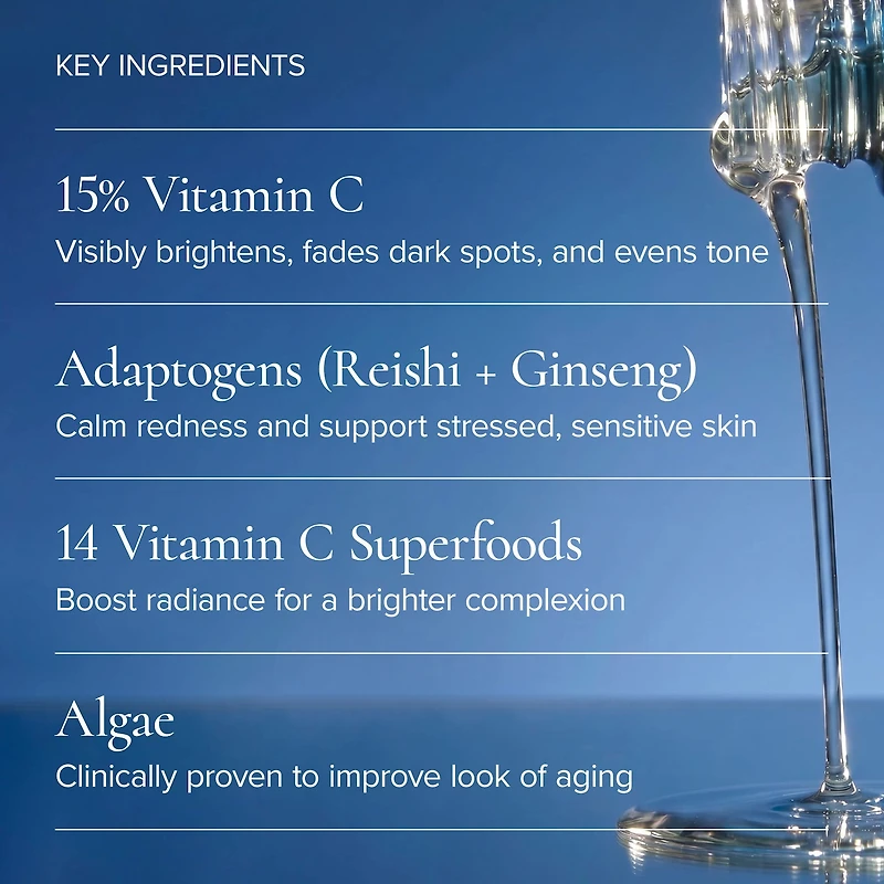 Sea Vitamin C Serum for Brightening Dark Spots & Redness with Algae