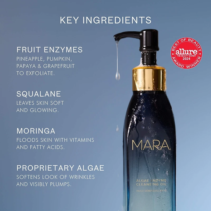 Algae Enzyme Cleansing Oil Makeup Remover with Chia + Moringa