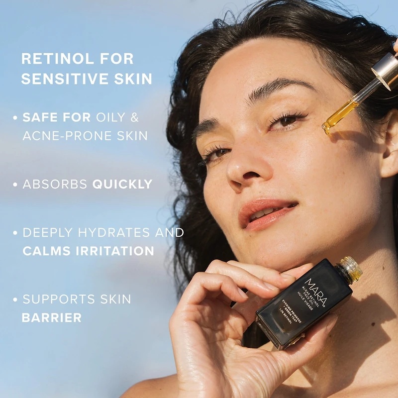 1.2% Clean Algae Retinol Face Oil for Anti-Aging and Wrinkles with Green Tea