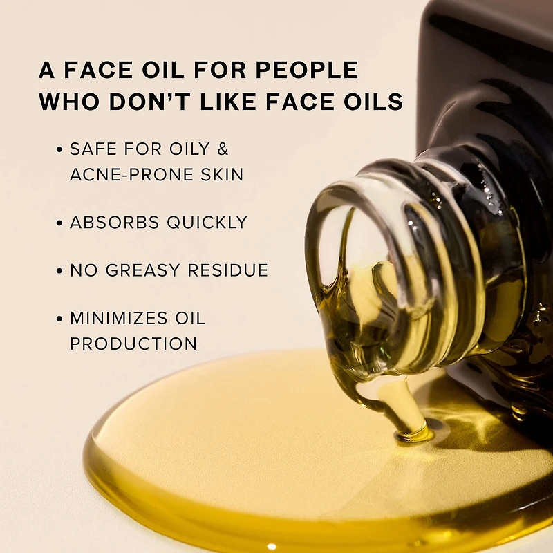 Universal Hydrating Face Oil for Anti-Aging and Glow with Algae + Moringa