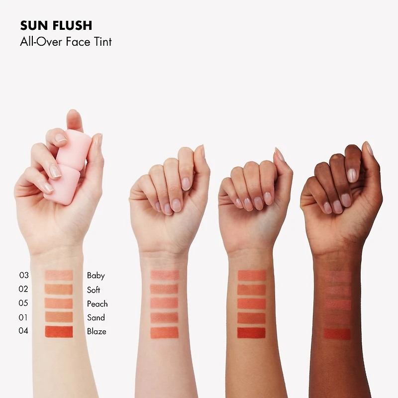 Fard liquide teinté pour le visage Sun Flush