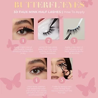 Demi-cils 3D en faux vison Butterfl’eye