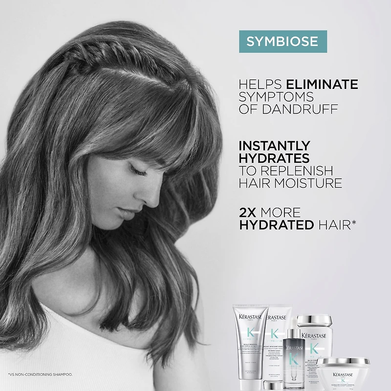 Revitalisant hydratant sans silicone Symbiose pour le cuir chevelu et les cheveux