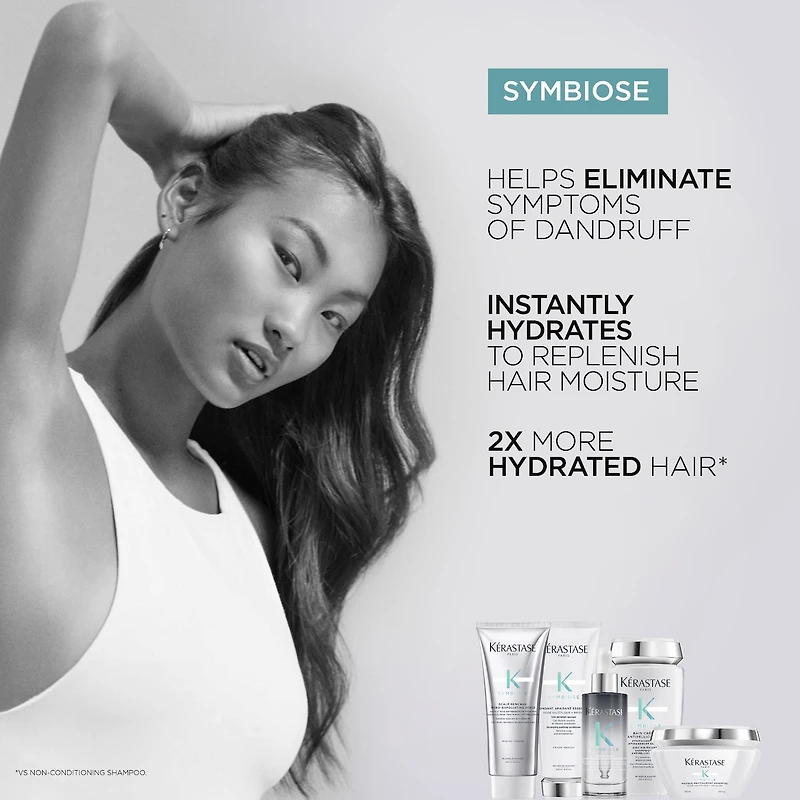 Masque capillaire profondément hydratant Symbiose pour cheveux abîmés