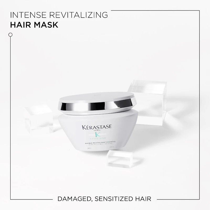 Masque capillaire profondément hydratant Symbiose pour cheveux abîmés