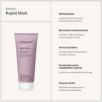 Masque pour les cheveux réparateur et restaurateur