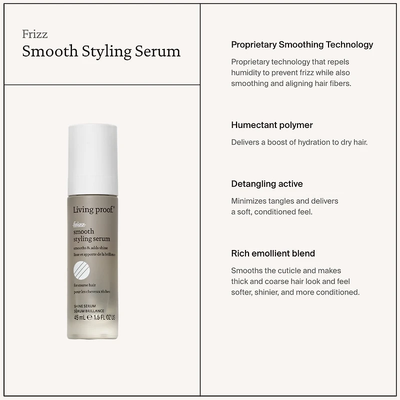 No Frizz Smooth Styling Serum
