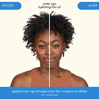 Huile hydratante pour les cheveux Water Sign avec acide hyaluronique