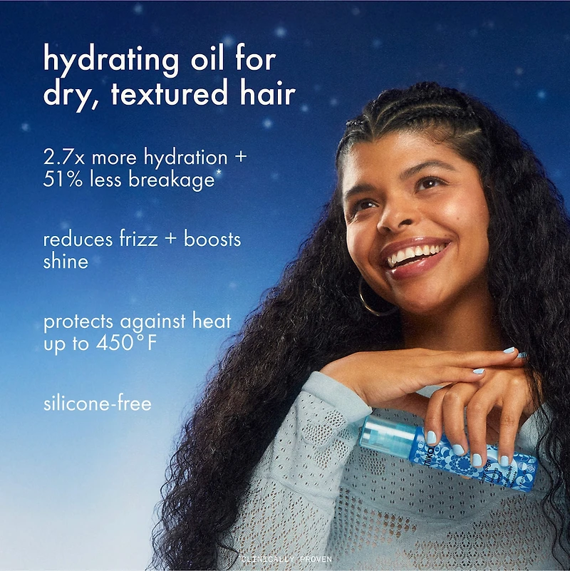 Huile hydratante pour les cheveux Water Sign avec acide hyaluronique