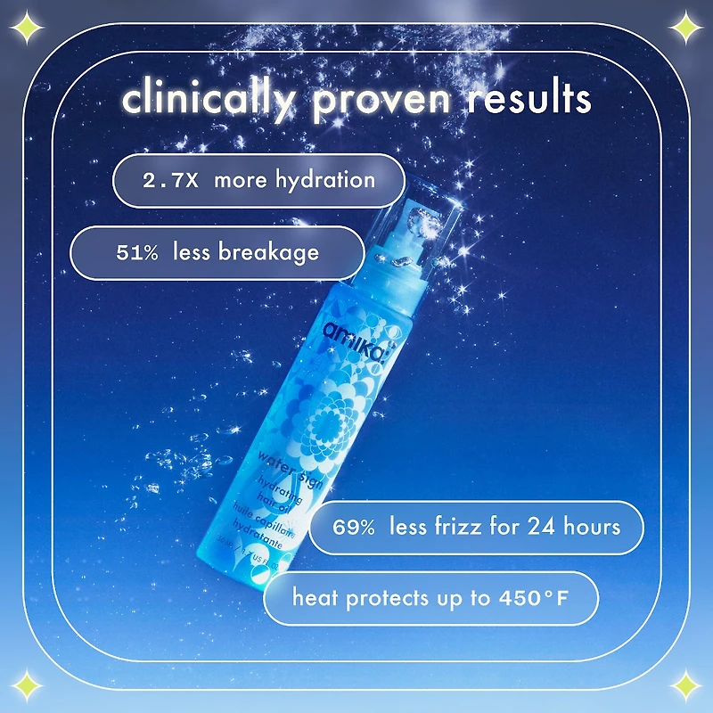 Huile hydratante pour les cheveux Water Sign avec acide hyaluronique