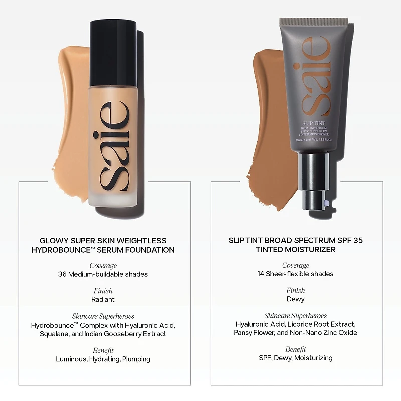 Fond de teint Glowy Super Skin avec acide hyaluronique