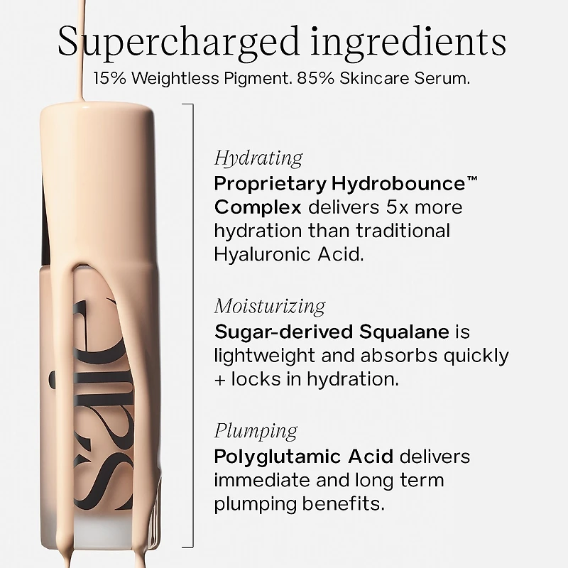 Fond de teint Glowy Super Skin avec acide hyaluronique