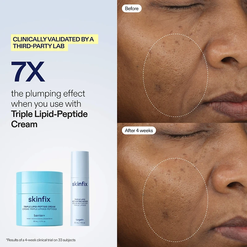 barrier+ Triple Lipid Activating Serum With Plumping Peptides and Niacinamide